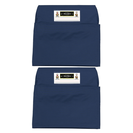 SEAT SACK Seat Sack, Standard, 14 inch, Chair Pocket, Blue, PK2 114-BL